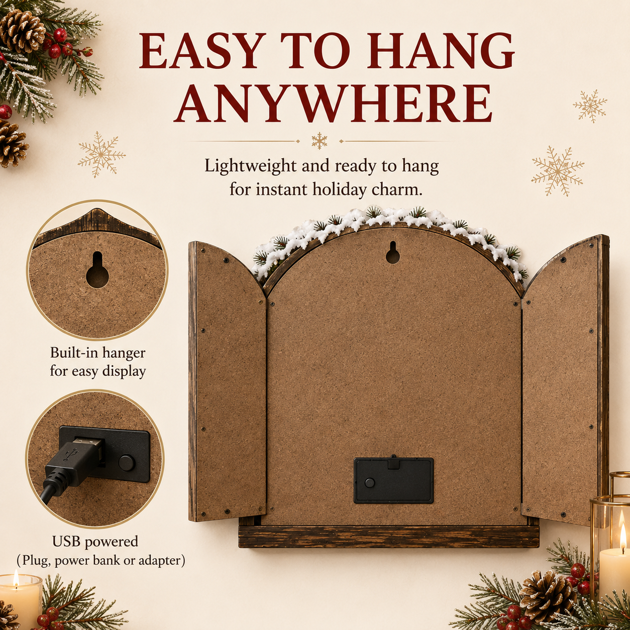 Santa’s Secret Christmas Window 🎄 Bring the Magic of the North Pole Home