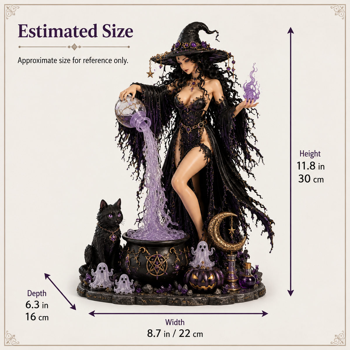 🧙♀️🔮 Midnight Witch’s Enchanted Potion Light 💜✨