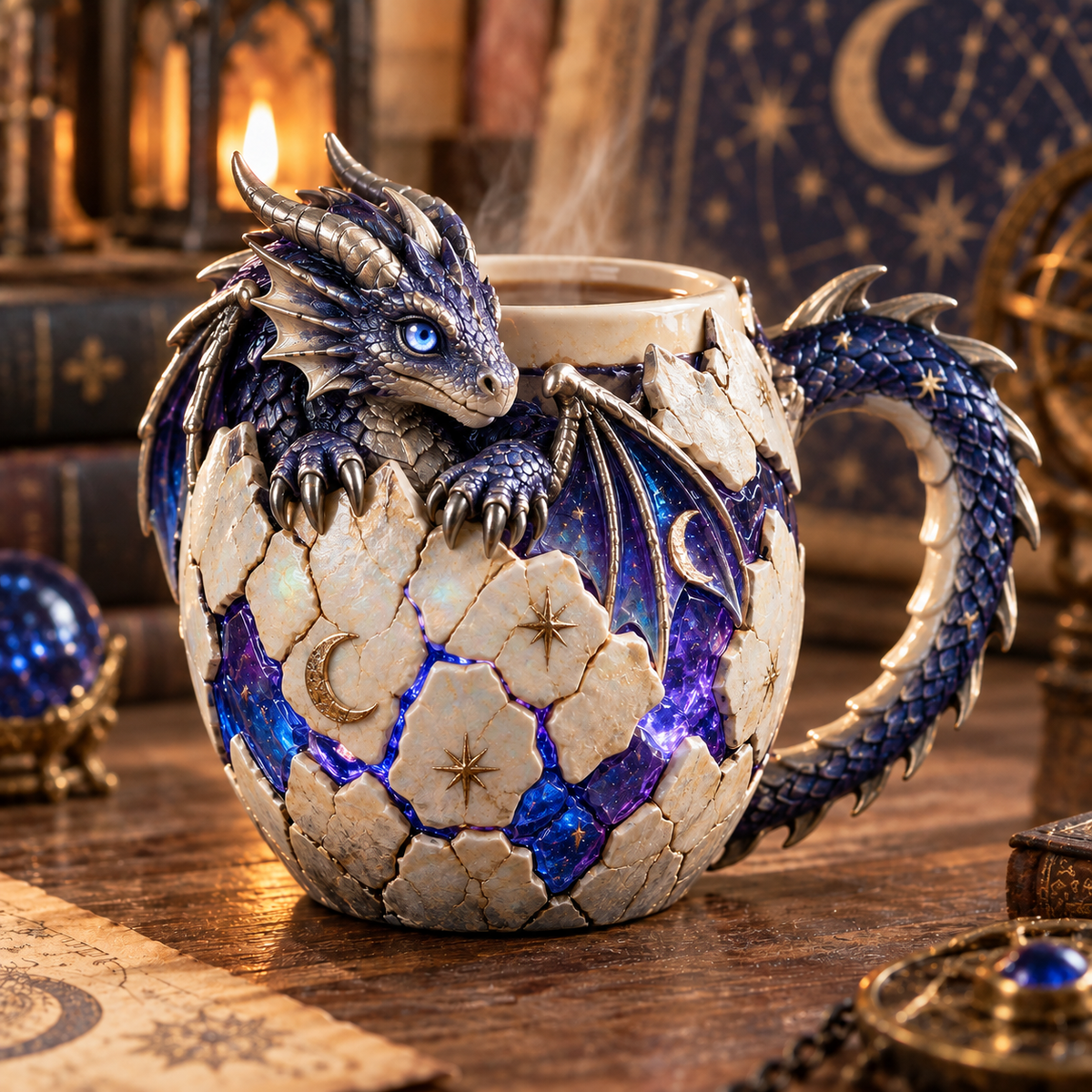 ⏰Limited Stock 50% OFF - 🐉🔥 Dragonbound Realms™ Sculpted Dragon Mug Collection ✨☕
