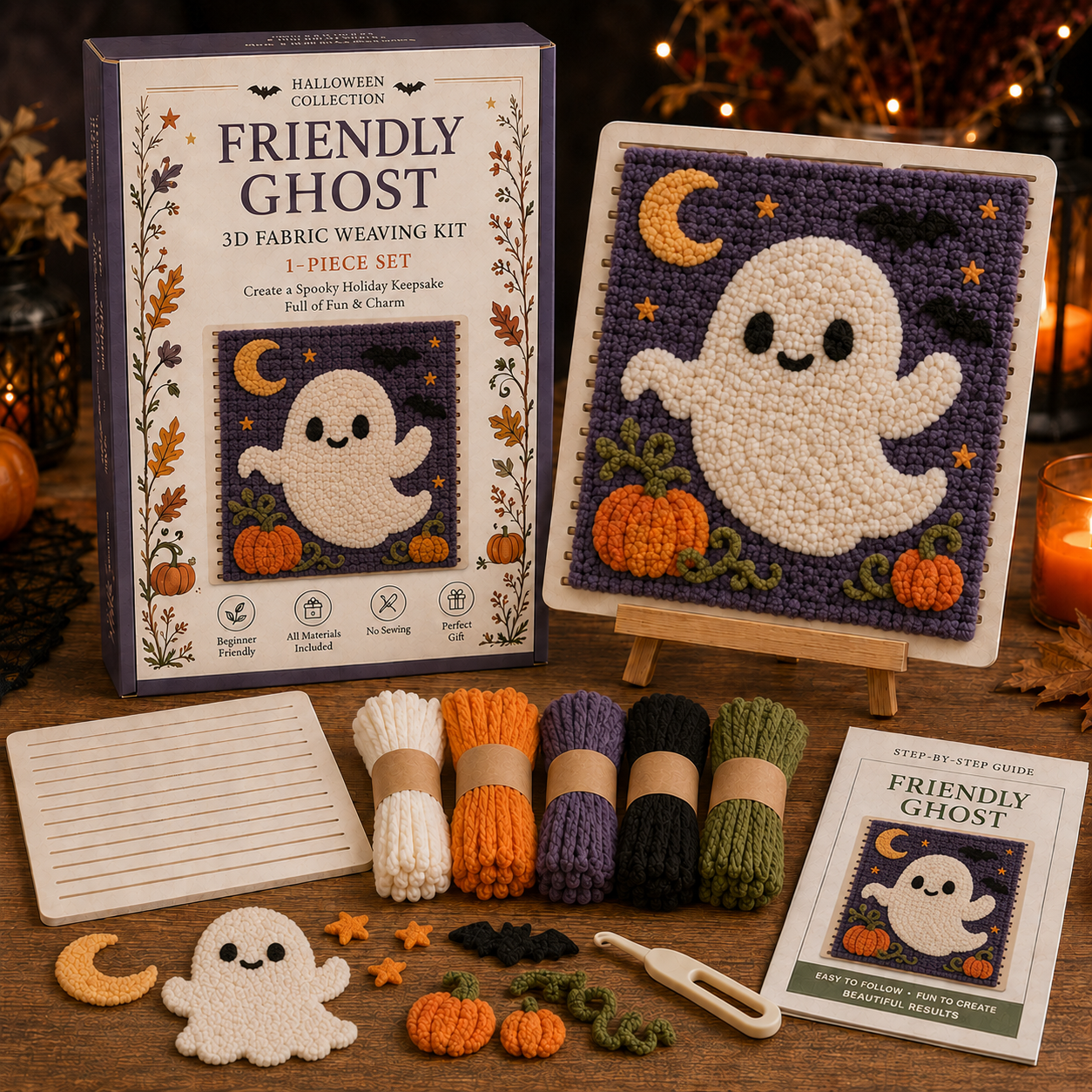 🎃 Halloween Fabric Weaving Kit