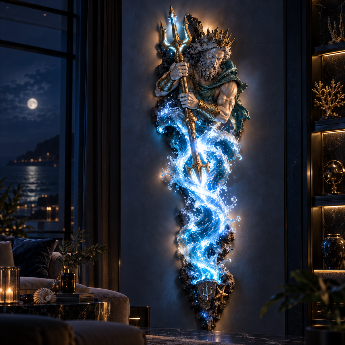 ⏰Limited Stock 50% OFF - ⚡🌊 Mythological Sculpture Wall Lamp Collection 🏛️✨