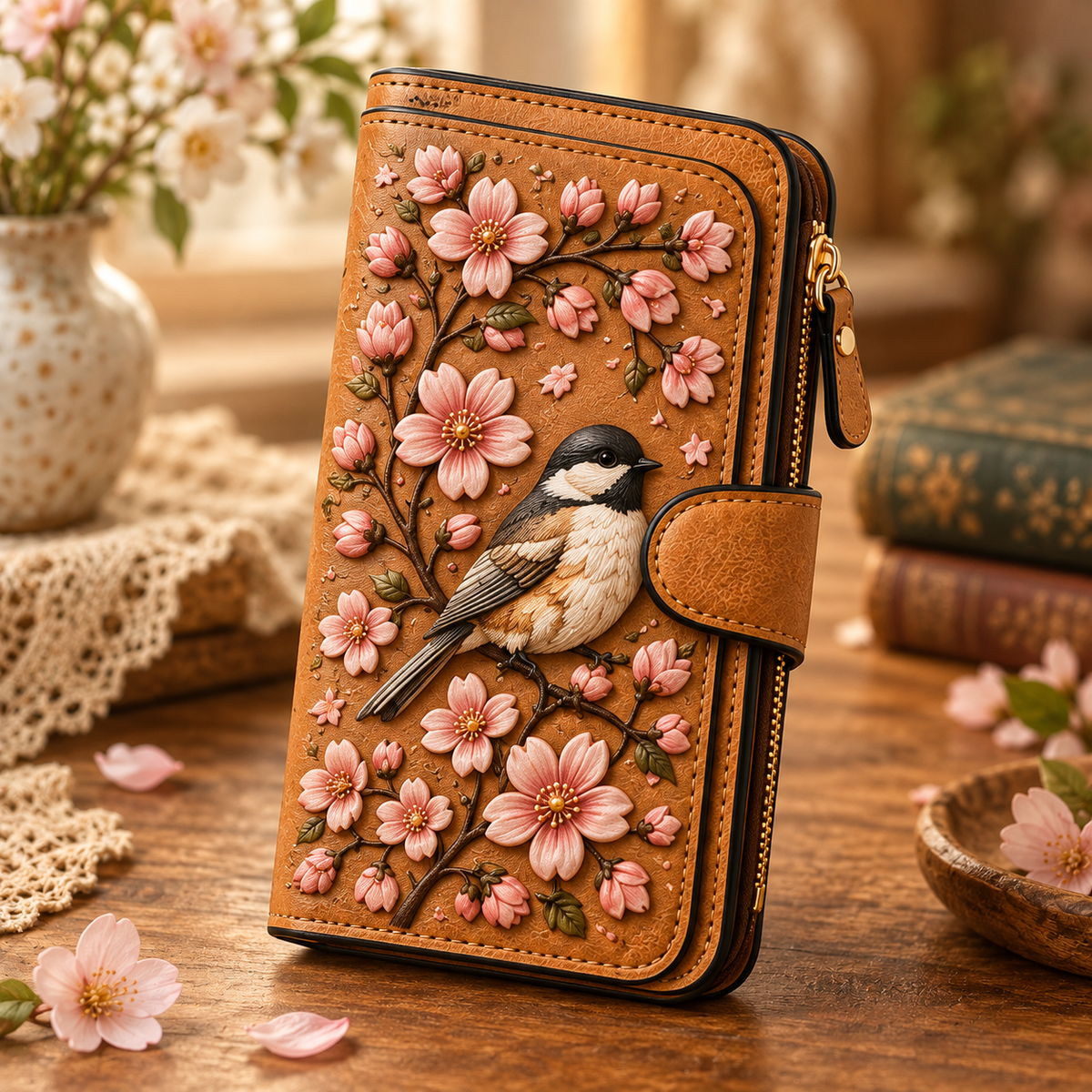 ✨ Vintage Embossed Art Wallet – Choose Your Favorite Design