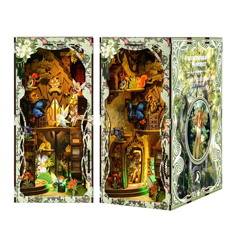 🌿 Whisperwood Enchanted Forest Book Nook – DIY Fairy Woodland Miniature Kit ✨