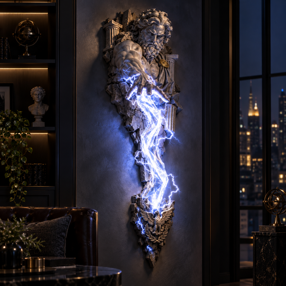 ⏰Limited Stock 50% OFF - ⚡🌊 Mythological Sculpture Wall Lamp Collection 🏛️✨