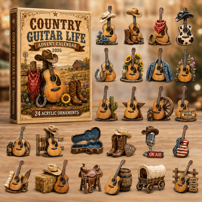 Country Music Advent Calendar 🎸 24 Days of Guitar & Western Christmas Magic