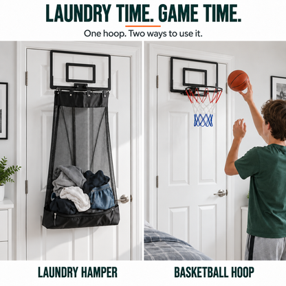 🏀  Basketball Laundry Hoop — Turn Mess Into Game Time