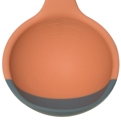 🥄 Soft-Edge Silicone Ladle – Scoop, Scrape & Measure Every Last Drop ✨