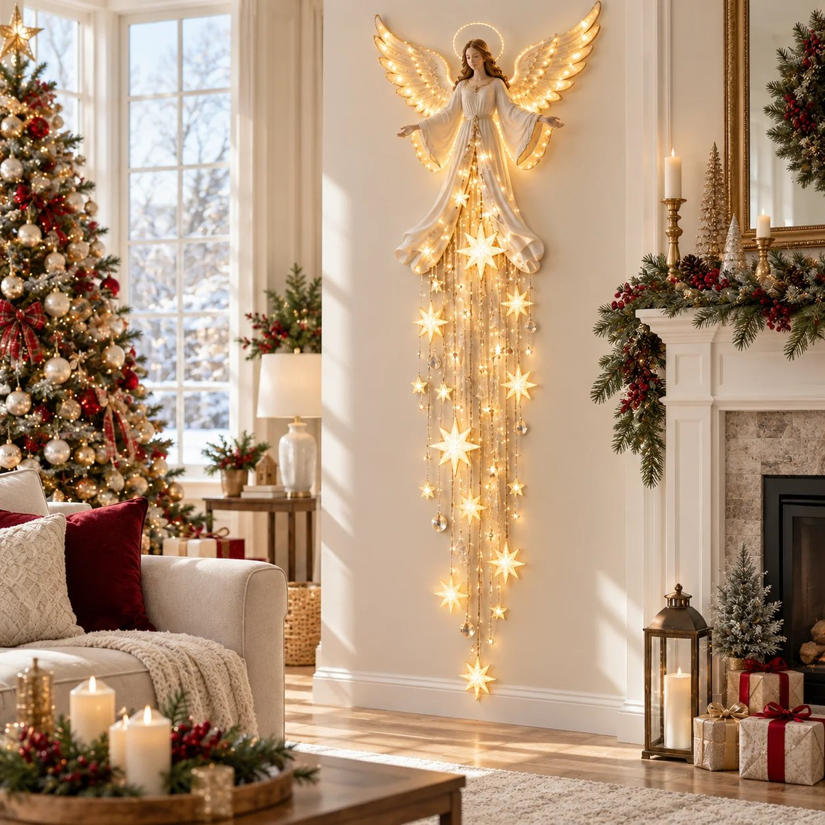 ✨ Light of Heaven™ Christmas Wall Light Collection | Bethlehem Star & Angel’s Grace