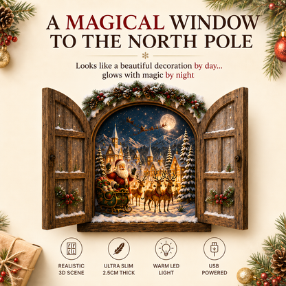 Santa’s Secret Christmas Window 🎄 Bring the Magic of the North Pole Home