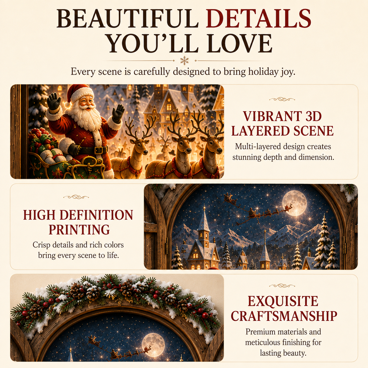 Santa’s Secret Christmas Window 🎄 Bring the Magic of the North Pole Home