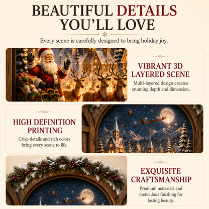 Santa’s Secret Christmas Window 🎄 Bring the Magic of the North Pole Home