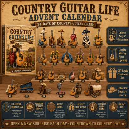 Country Music Advent Calendar 🎸 24 Days of Guitar & Western Christmas Magic