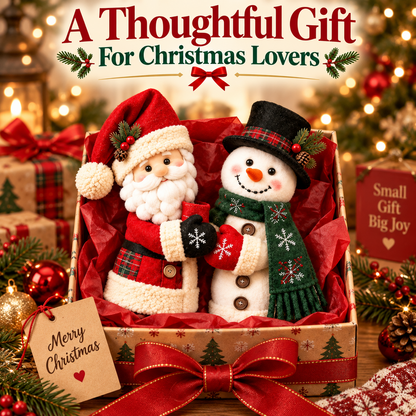 🎅⛄ Christmas Kitchen Handle Huggers™ – Santa & Snowman Holiday Decor 🎄
