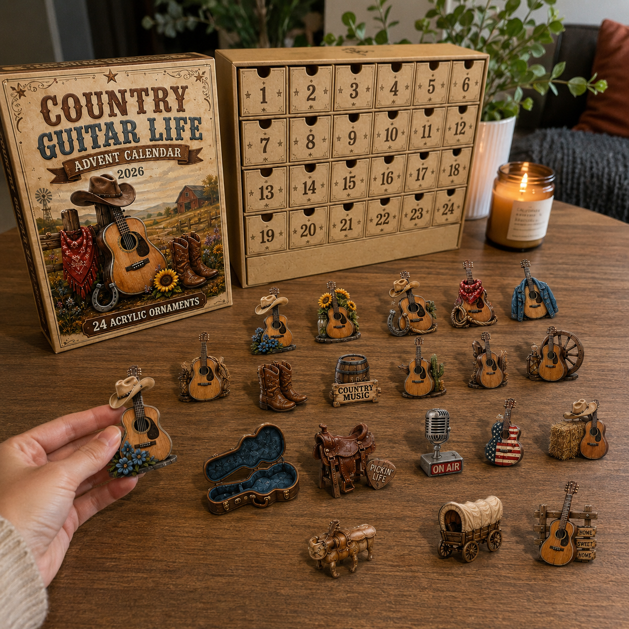 Country Music Advent Calendar 🎸 24 Days of Guitar & Western Christmas Magic