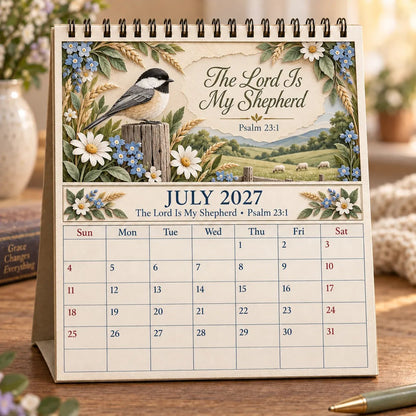 ✝️ Faith Through the Seasons™ 2027 Scripture Calendar | 12 Months of Hope, Nature & Grace