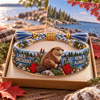 🌊 Lake Ontario Forever™ Embroidered Keepsake Bracelet 🍁