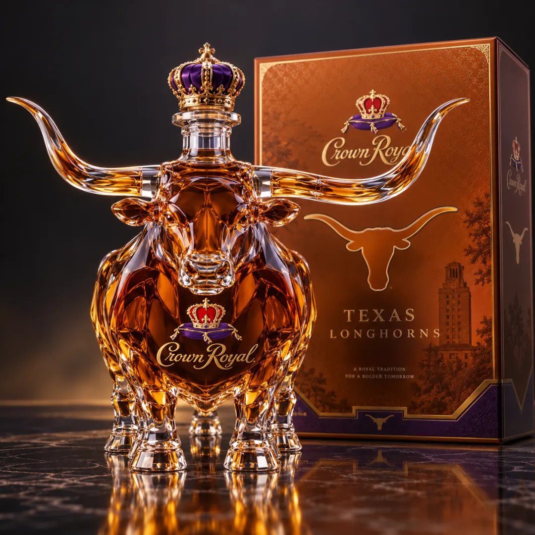 🐂 Longhorn Bull Whiskey Bottle | Western Bar Decor & Unique Gift