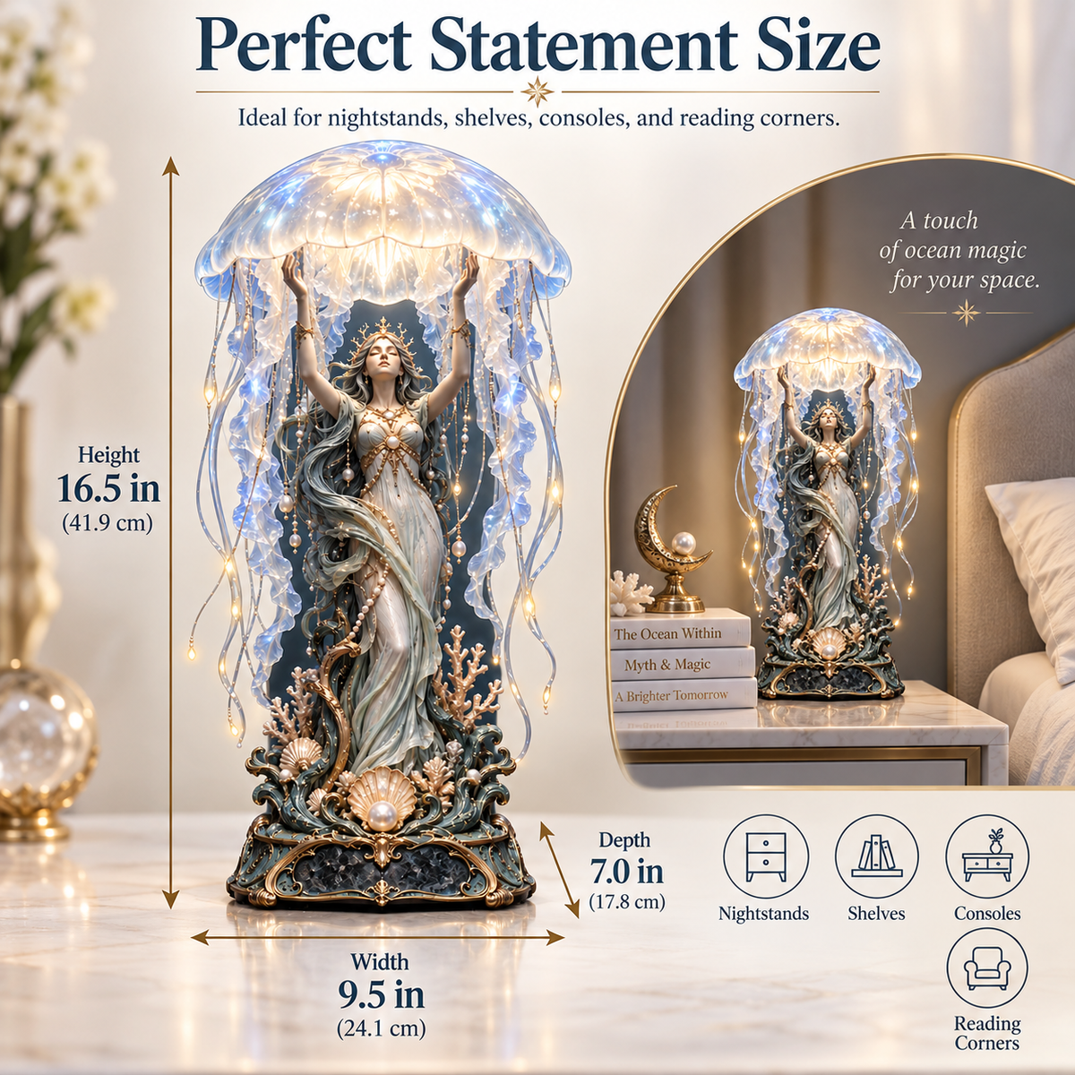 Moon Jelly Oracle three quarter product view