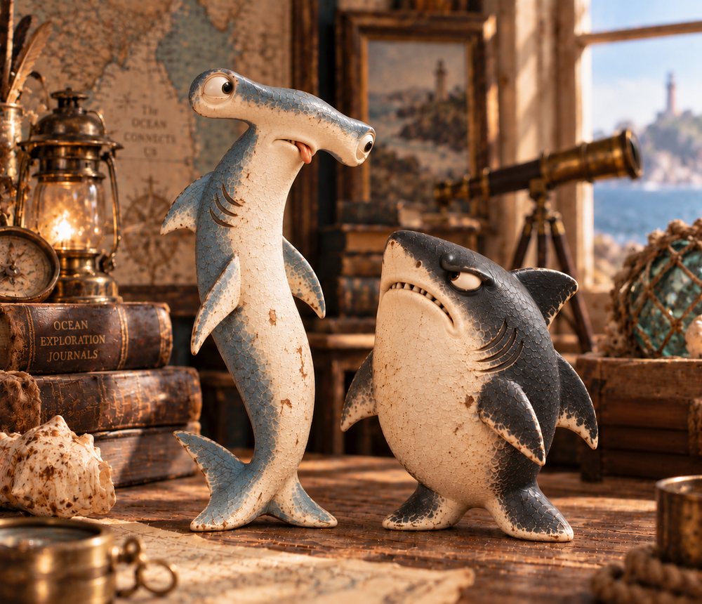 Chaos and Regret shark pair