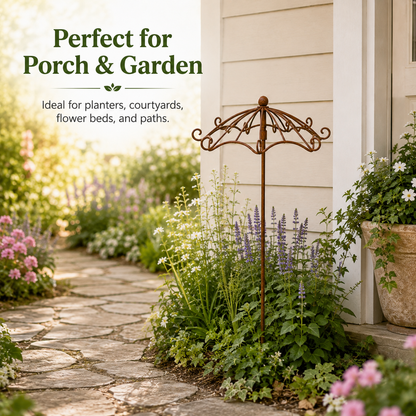 🌿 Vintage Umbrella Garden Trellis – Elegant Climbing Plant Support for Roses & Vines 🌹