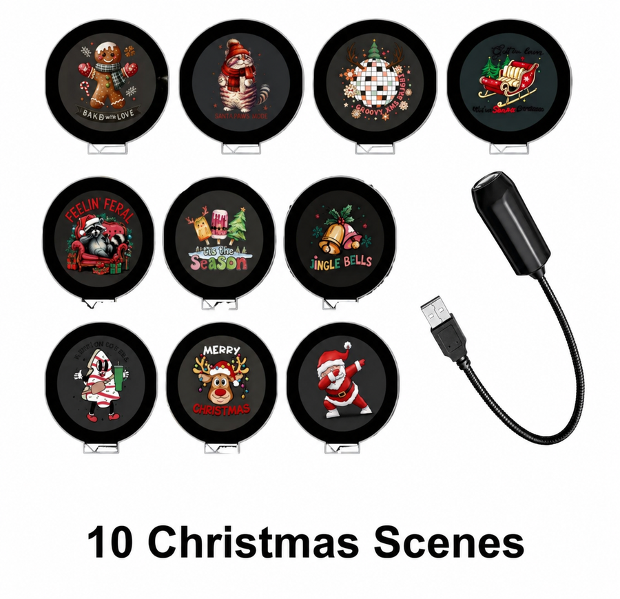 10 Christmas projection scenes