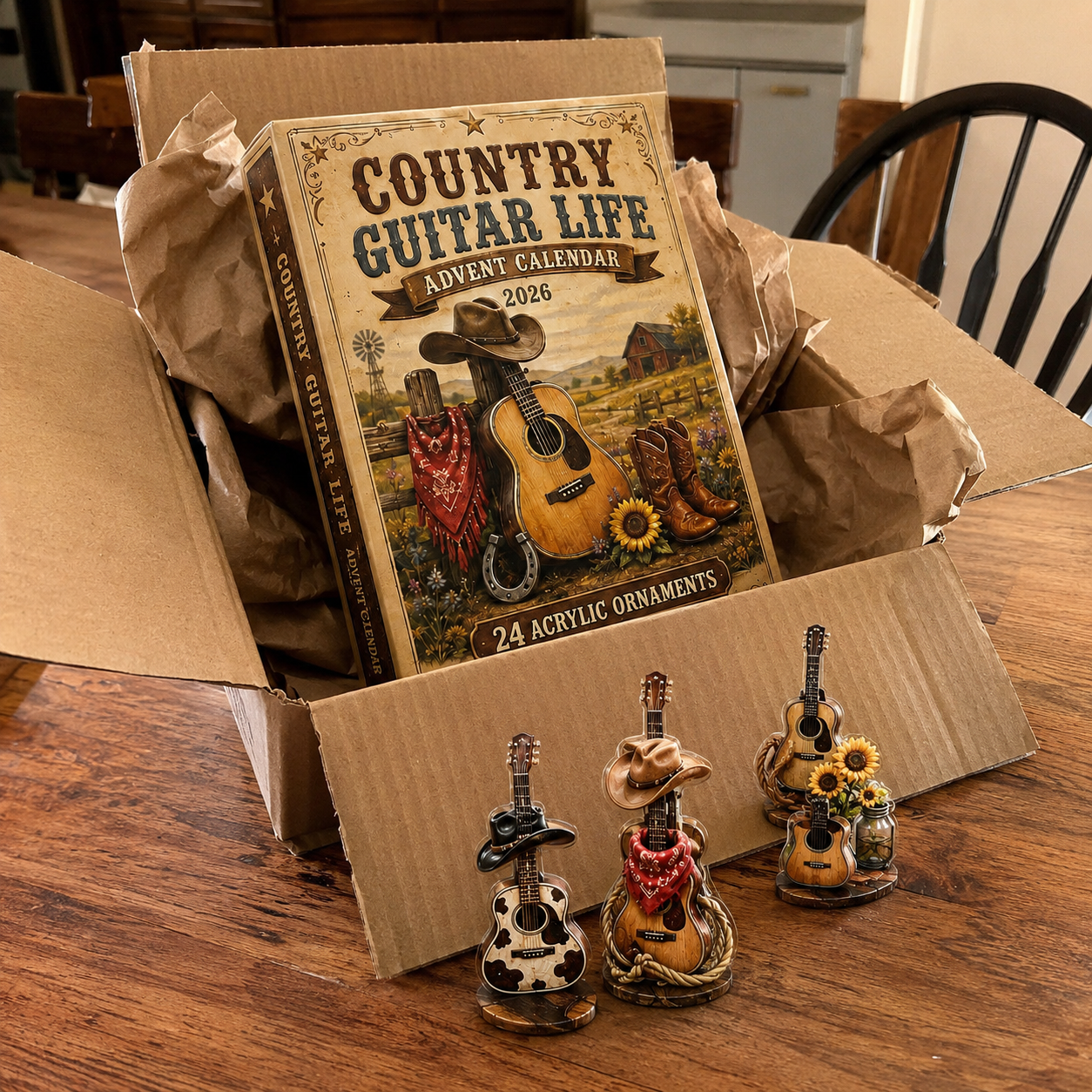 Country Music Advent Calendar 🎸 24 Days of Guitar & Western Christmas Magic