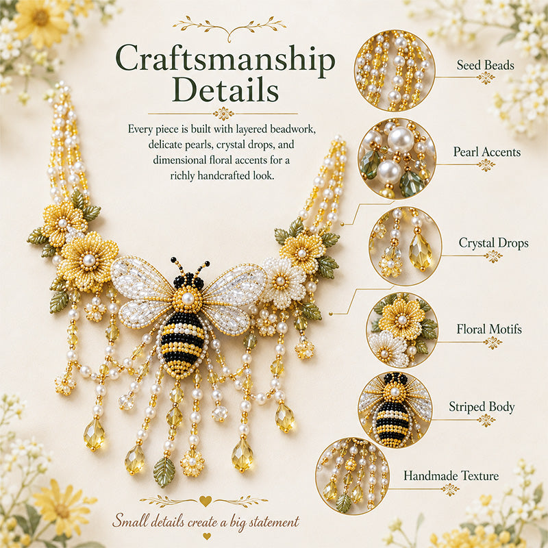 DIY Beaded Statement Necklace Kit ✨🧵
