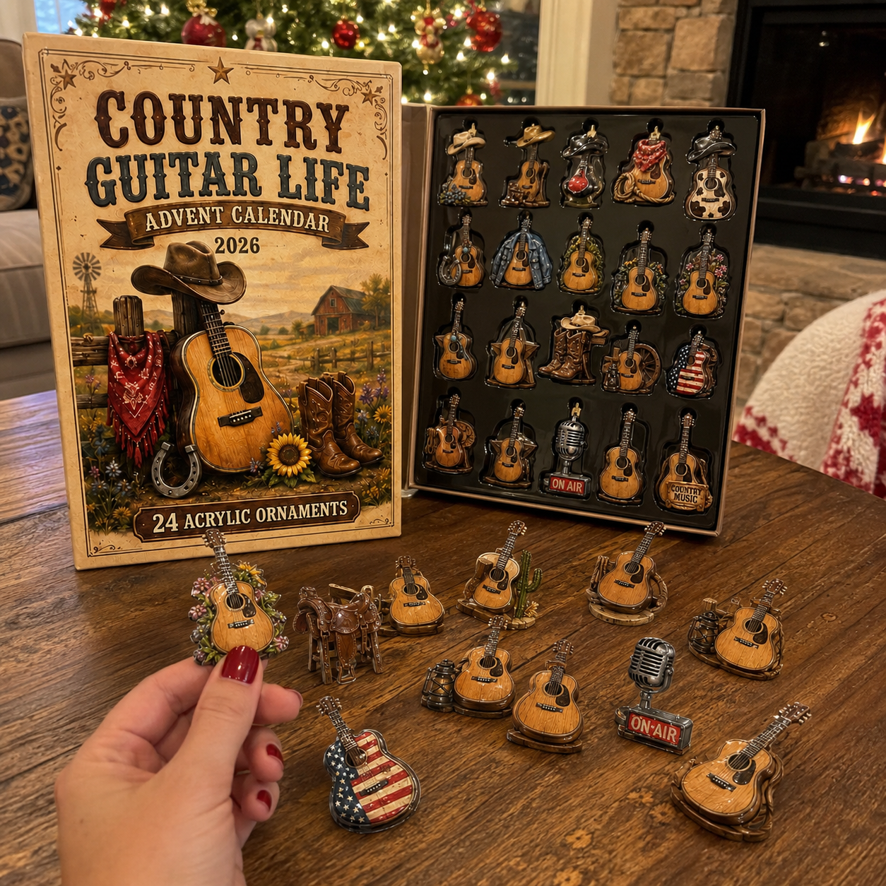 Country Music Advent Calendar 🎸 24 Days of Guitar & Western Christmas Magic