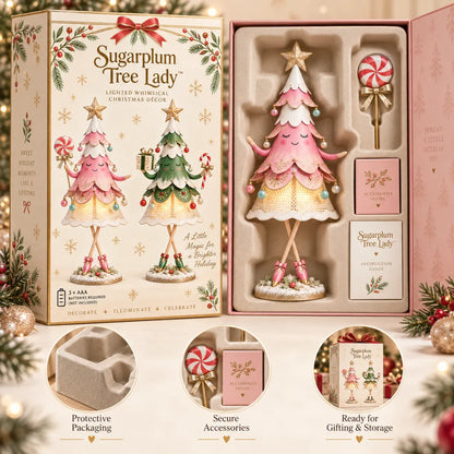 Sugarplum Tree Lady – Lighted Whimsical Christmas Décor