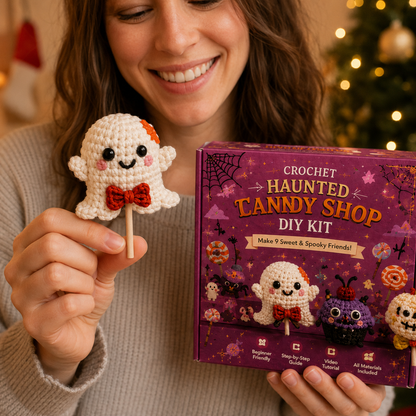 🎃 Creepy Cute Crochet Adventures — 9-Piece Halloween & Fantasy DIY Crochet Kit