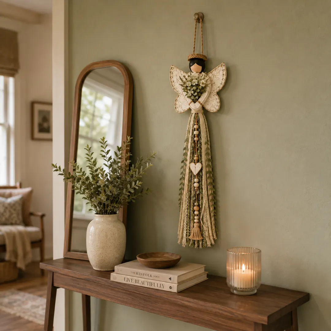 Grace In Bloom Angel Wall Hanging home decor
