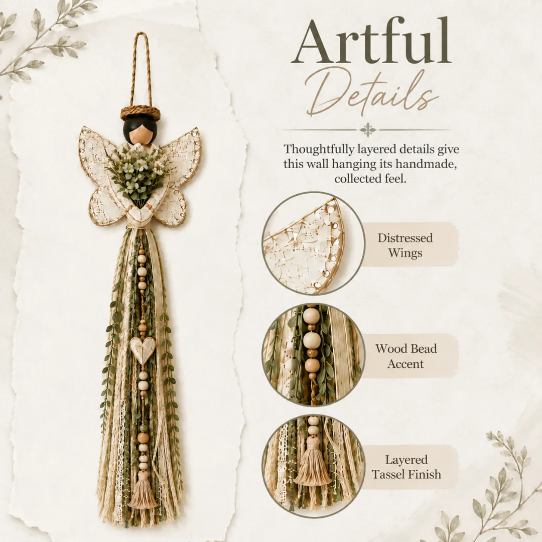 Grace In Bloom Angel Wall Hanging