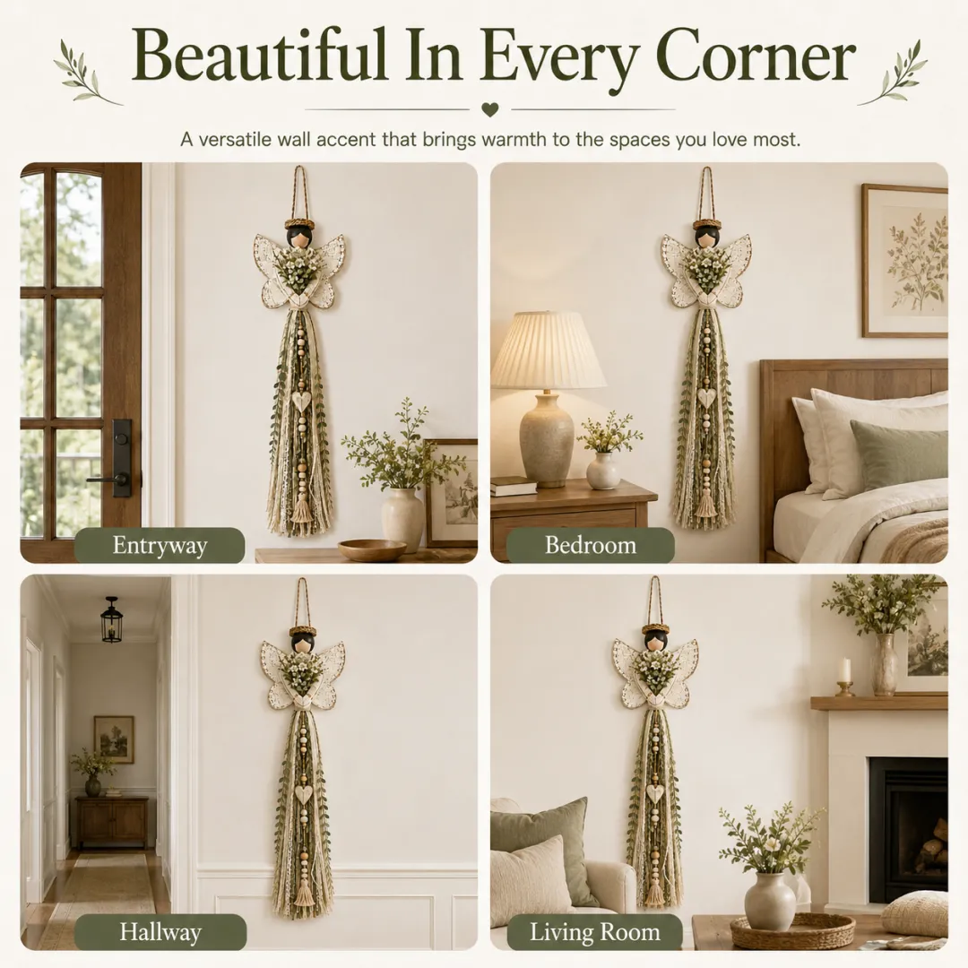Grace In Bloom Angel Wall Hanging
