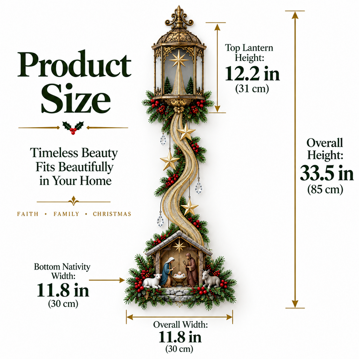 ✨ Bethlehem Guiding Light™ ✝️ Christmas Nativity Wall Decor