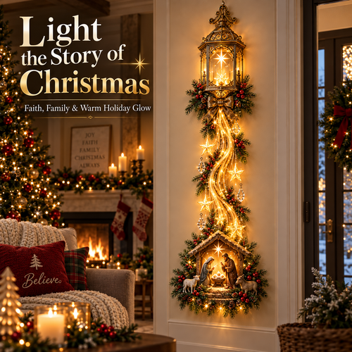 ✨ Bethlehem Guiding Light™ ✝️ Christmas Nativity Wall Decor