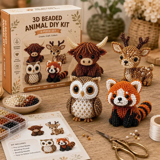 3D Beaded Animal DIY Craft Kit