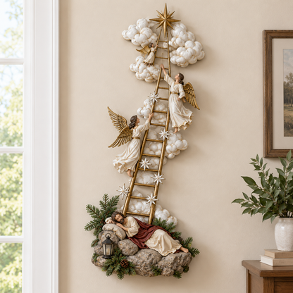 ⏰Limited Stock 50% OFF -✝️✨ Jacob’s Ladder Lighted Wall Décor | A Story of Faith, Hope & Heaven 🌟