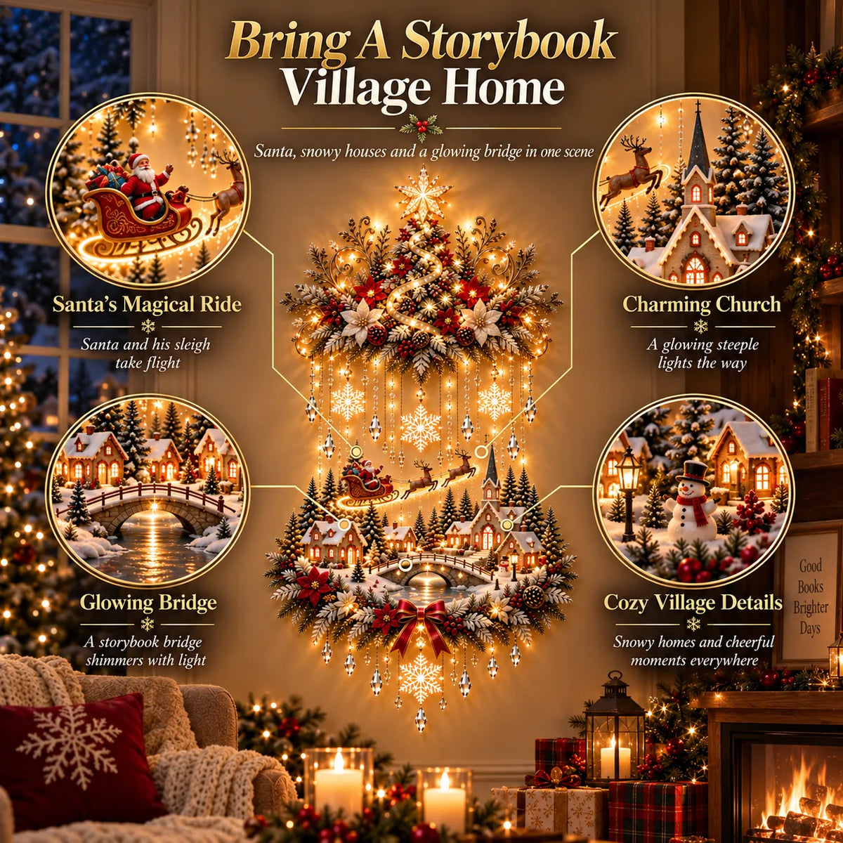 Christmas village details