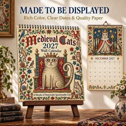 🐈🏰 Medieval Catastrophes 2027 — 12 Months of Historically Questionable Cats