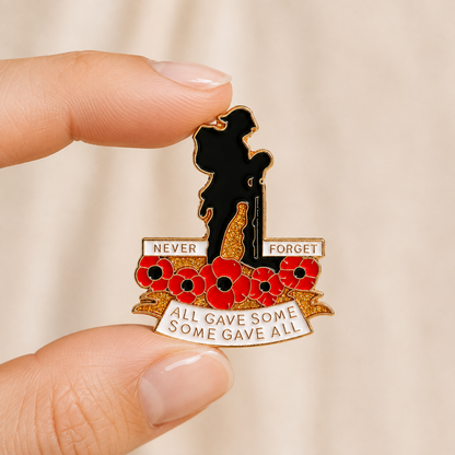 🔥Last Day 49% OFF- 🌺 Red Poppy 111th Anniversary Remembrance Brooch
