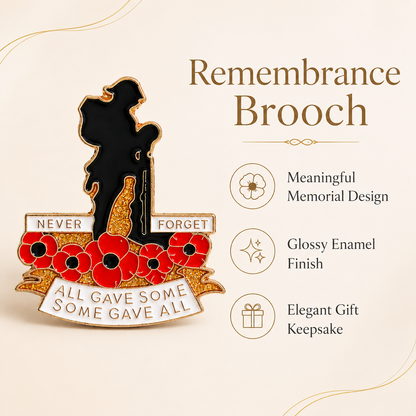🔥Last Day 49% OFF- 🌺 Red Poppy 111th Anniversary Remembrance Brooch