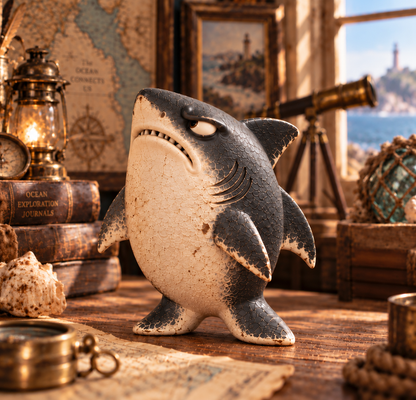 🦈😂 Chaos & Regret Shark Pair – Funny Desk Companion Duo for Best Friends