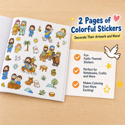 🙏 Little Hearts with Jesus™ Kids Coloring & Faith Activity Book