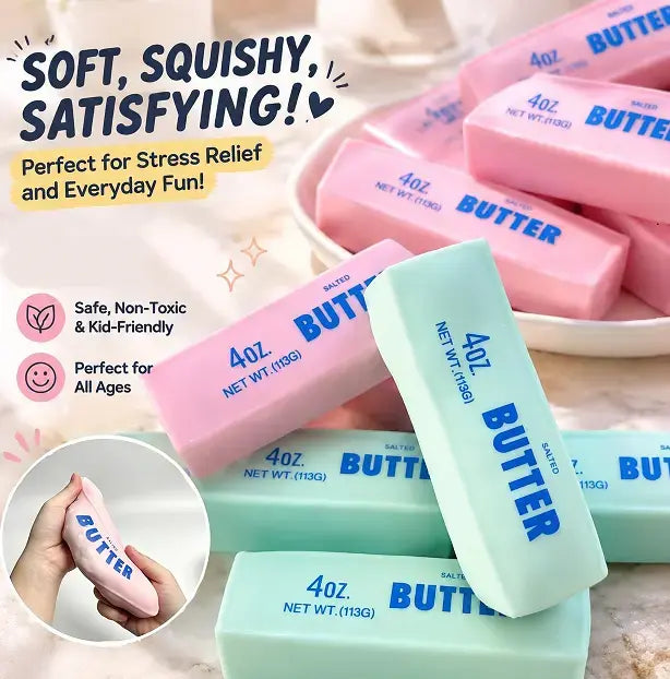 6-Piece Crunchy ASMR Food Squishy Set – Sensory Stress Relief Fidget Toys