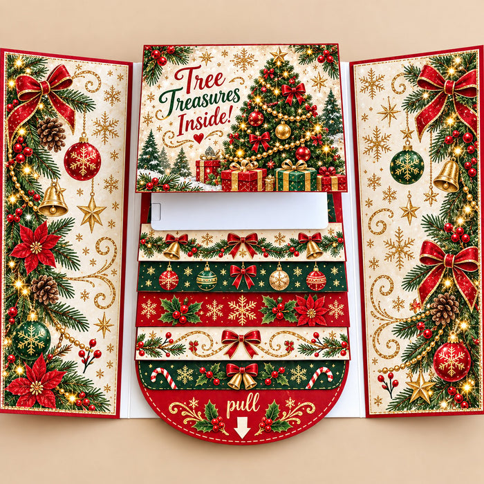 Christmas Tree gift card booklet