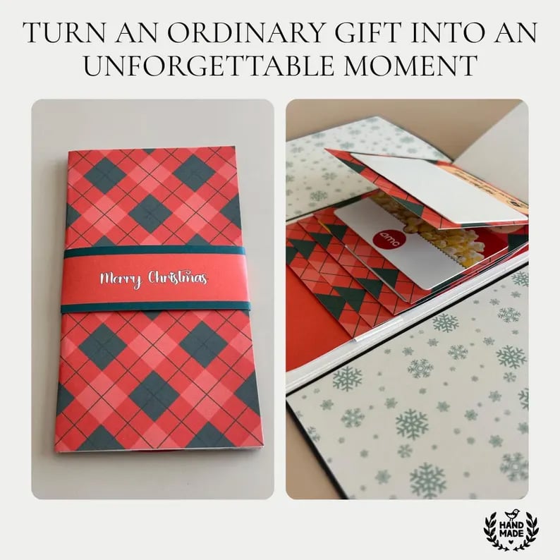 Turn an ordinary gift card into an unforgettable Christmas moment
