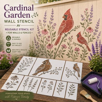 📦Limited Stock 49% OFF 🌿 Garden Wall Stencil™—Make your walls look lively and not monotonous🎁Give your child a vivid home🏠