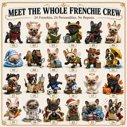 ⏰Limited Stock 50% OFF - 🎄🐶 2026 French Bulldog Advent Calendar – 24 Days of Frenchie Mischief