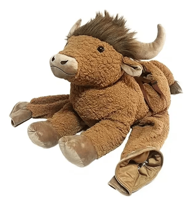 🤠🐂 Little Rodeo Rider Plush Bull Costume – Adjustable Cowboy Ride-On Dress-Up