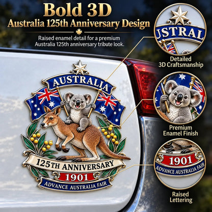 🦘Australia 125th Anniversary Commemorative Metal Car Emblem